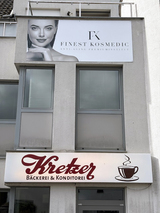 Entwurf, Produktion und Montage eines Firmenschilds 